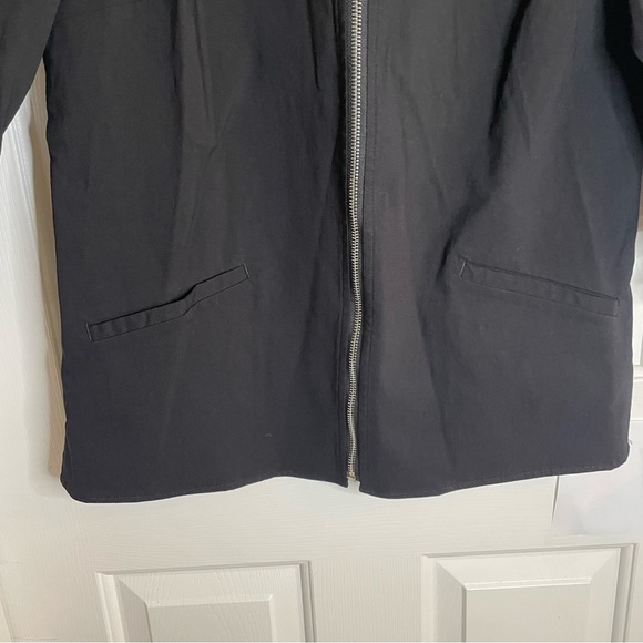 Belle Black full zip Jacket with Fringe Details Size Medium emo goth whimsigoth - Picture 2 of 7